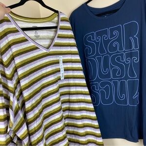 Bundle of 2 plus size shirts NWT women’s 5XL